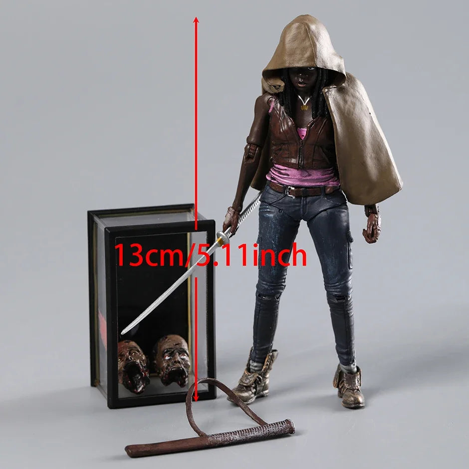 The Walking Dead Abraham Ford Bungee Walker Rick Grimes The Governor Michonne Action Toy Figurine Model Doll