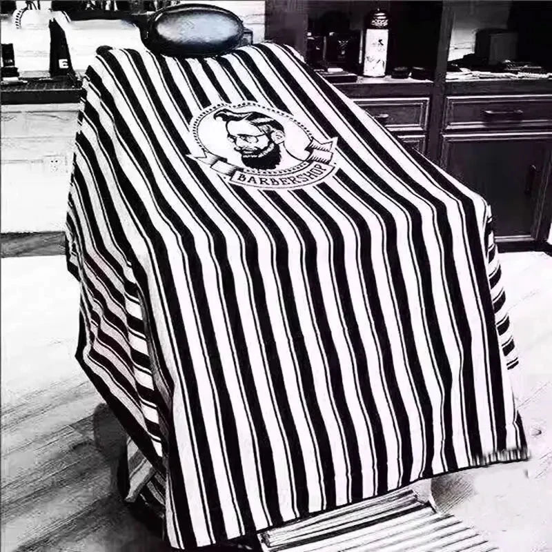 Hair cutting cloth for adults, non stick striped apron, hair salon hairstylist, oil drying, hair cutting cloth