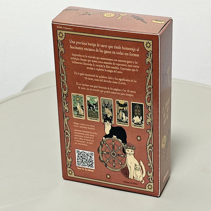 Cats Rule The Earth Tarot 10.3*6cm for The Feline-Obsessed Spanish Edition 78-Card Deck