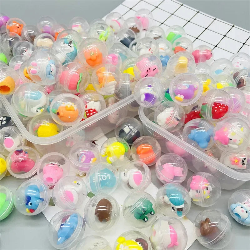 20/40pc Cute Animal Plush Doll Cartoon Rabbit Bear Stuffed Toy Soft Plush Toy Mini Claw Machine Doll Accessories Toy Girl Gift