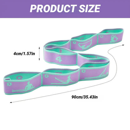 Adult Latin Training Elastic Resistance Band Yoga Auxiliary Stretching Belt Bands Beginner Pilates Dance Loop Fitness Tension