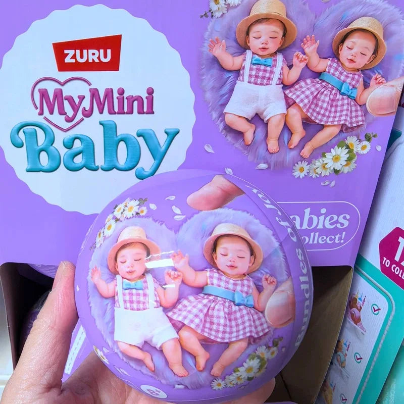 Genuine Zuru My Mini Baby Toy 5 Surpris Ball Ver1 Action Figures My Mini Baby Ver.2 Miniverse Anime Fiugres Decor Birthday Gift