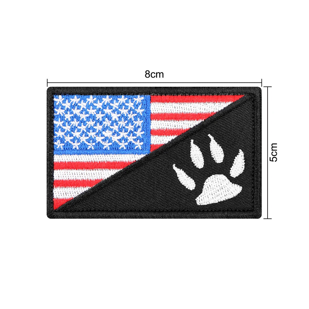 1 Piece Tactical Patch Bundle For Dog Vest Harness Collar Personalized Patches Tags Sticker Label Custom Name ID Service Dog