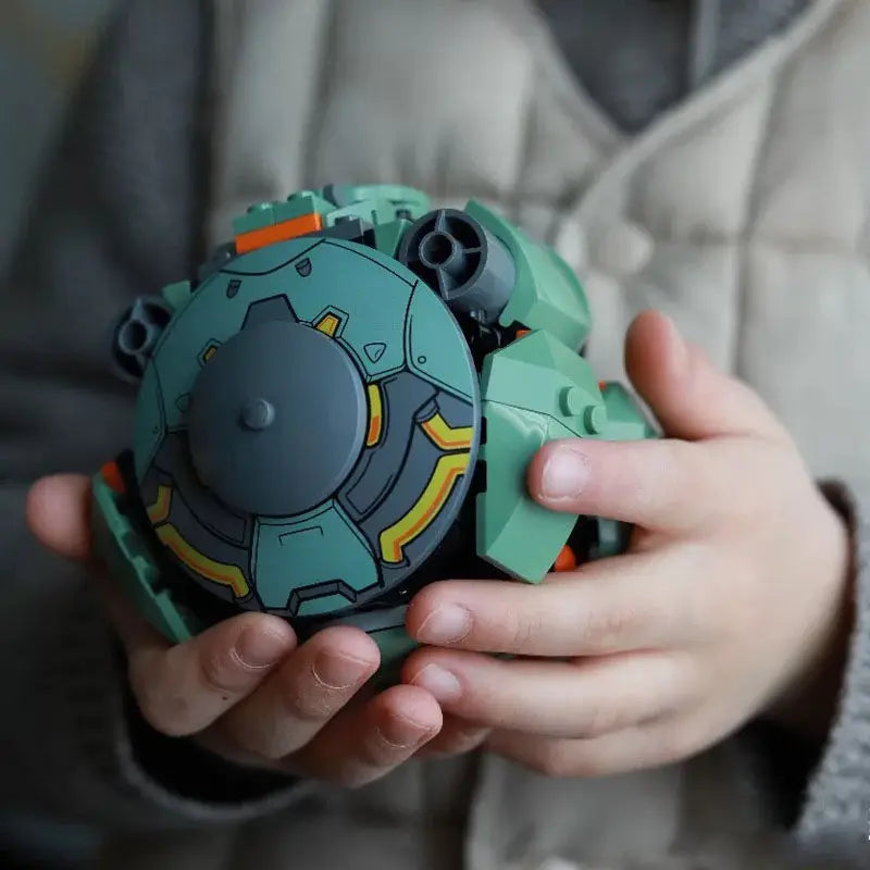 Green Wrecking Ball Hamster Pioneer Boy Assembled Building Blocks Compatible Toy Educational Model Toy Hammond