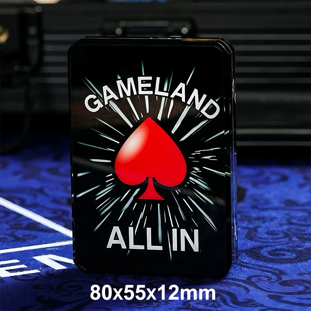 Acrylic Crystal Exquisite Poker Dealer Puck Button Code ”ALL IN" Entertainment Game Board Table Accessories