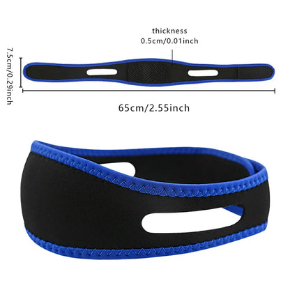 1 adjustable anti-snoring belt, anti-snoring chin support belt, facial lifting and stretching belt