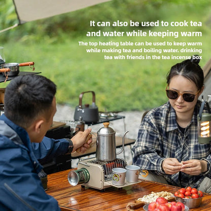 Outdoor Mini Heating Stove Camping Gas Stove Fishing Camping Heater Outdoor Portable Car 2024 Winter Camping Outdoor Supplies