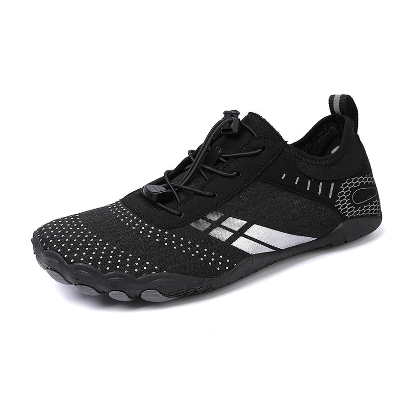 Mens Wide Toe Zero Drop Barefoot Shoes Breathable Minimalist Water Shoes for Outdoor Sports Climbing Running Wrestling