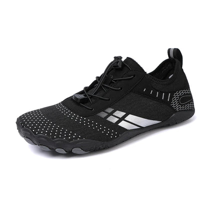 Mens Wide Toe Zero Drop Barefoot Shoes Breathable Minimalist Water Shoes for Outdoor Sports Climbing Running Wrestling