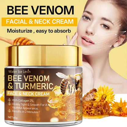 Bee Venom Instant Facial Lifting Cream Tightens and Lifts Sagging Skin, Smoothing the Skin |   Alcohol-Free, Contains Hyaluronic Acid, Suitable for All Skin Types