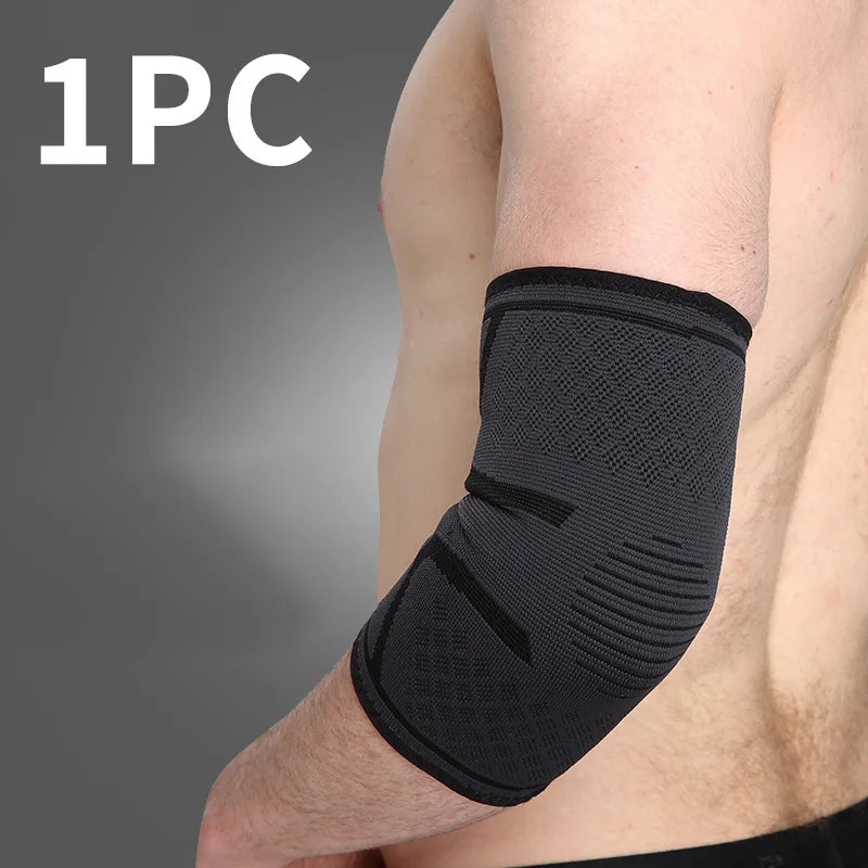 1 Pc Breathable Elbow Support Compression Elastic Arm Brace Nylon Arm Sleeve