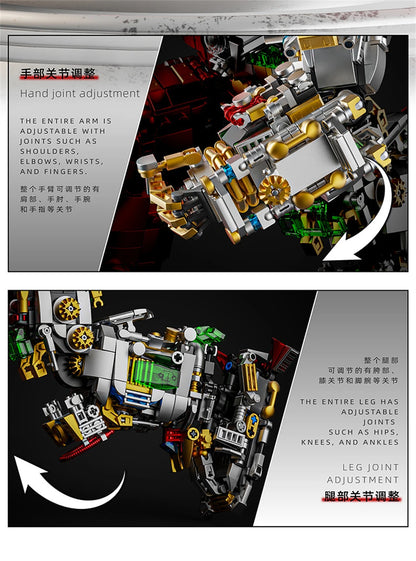 Variety Iron Heroes Blocks Action Figures Mark Building Sets Buster Mech DIY Brick Collectible Toys for Boys Adult Kids Gifts