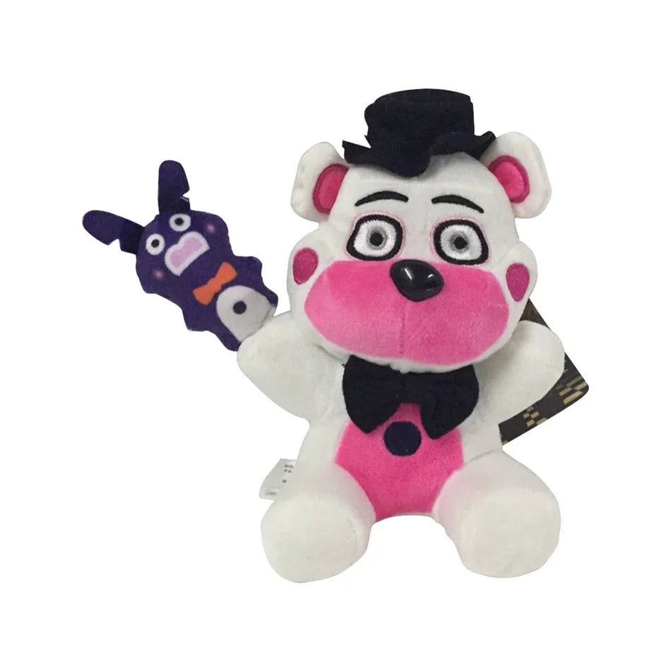 FNAF Five Nights at Freddy's Freddy Fazbear Bonnie Foxy Sundrop Moondrop 18cm Soft Plush Doll Collectible Toy Gifts for Kids