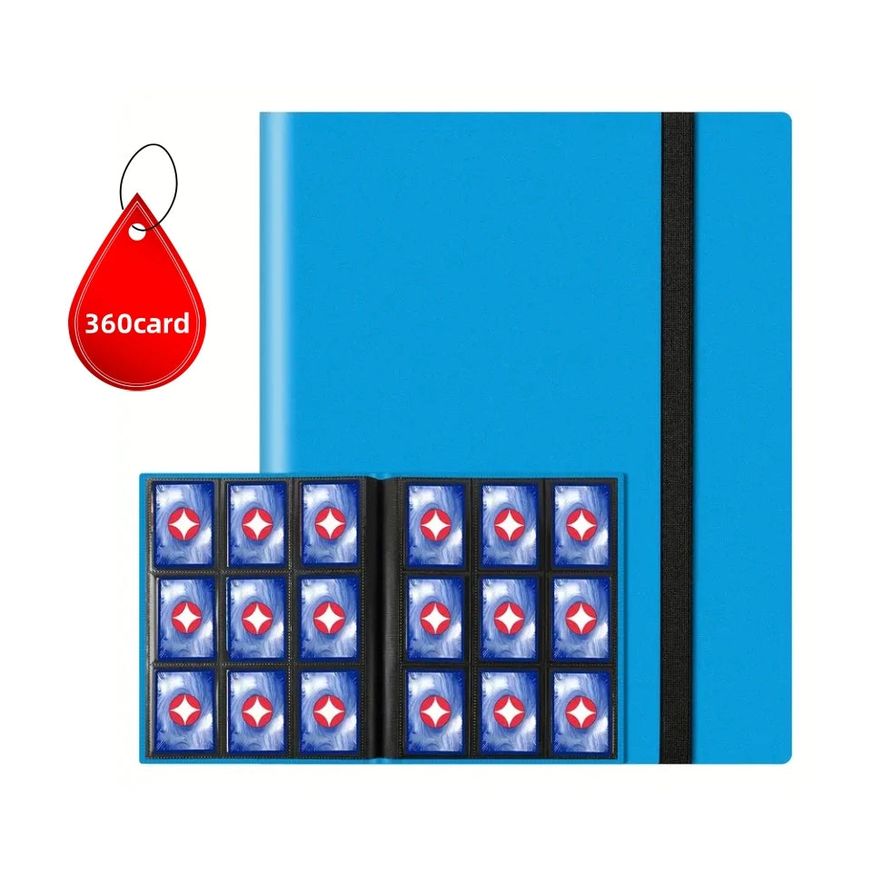 9 Pocket Trading Card Album Folder - 360 Side Loading Pocket Binder for Game Cards & Sports Cards