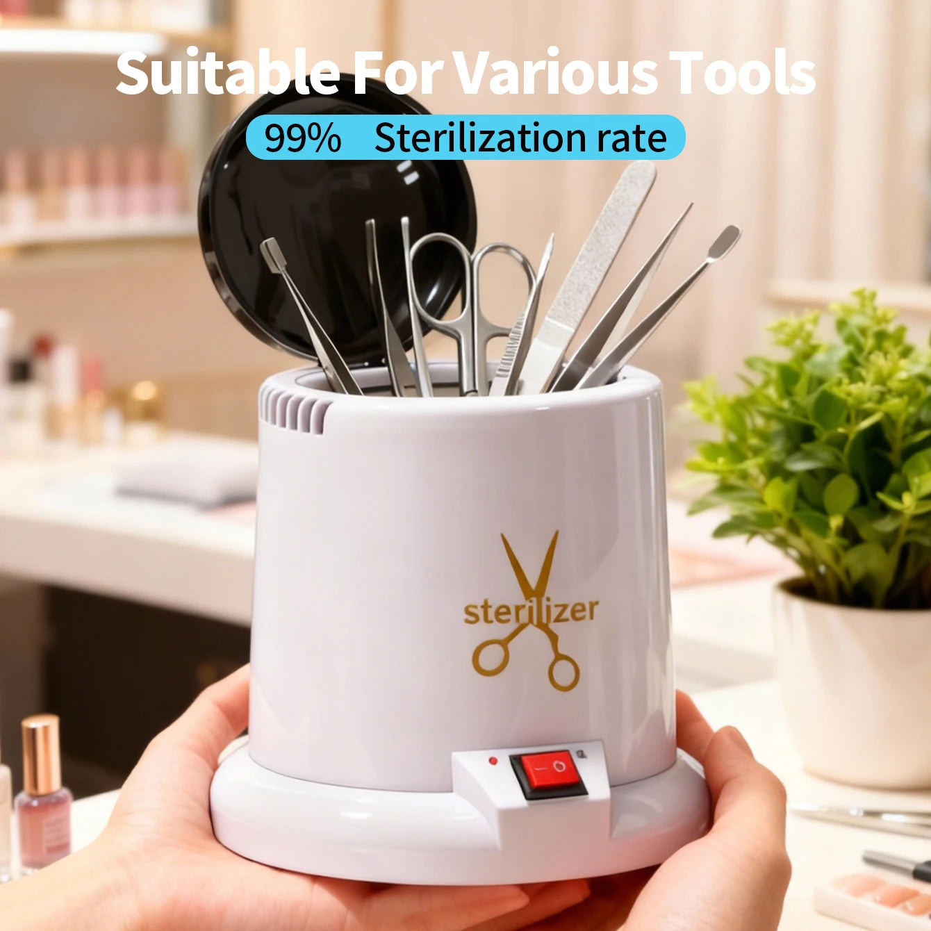 Nail Tool Sterilizer for Esthetician Sterilization Machine Metal Nail art Tools Haves Autoclave Sterilizers High Temperature