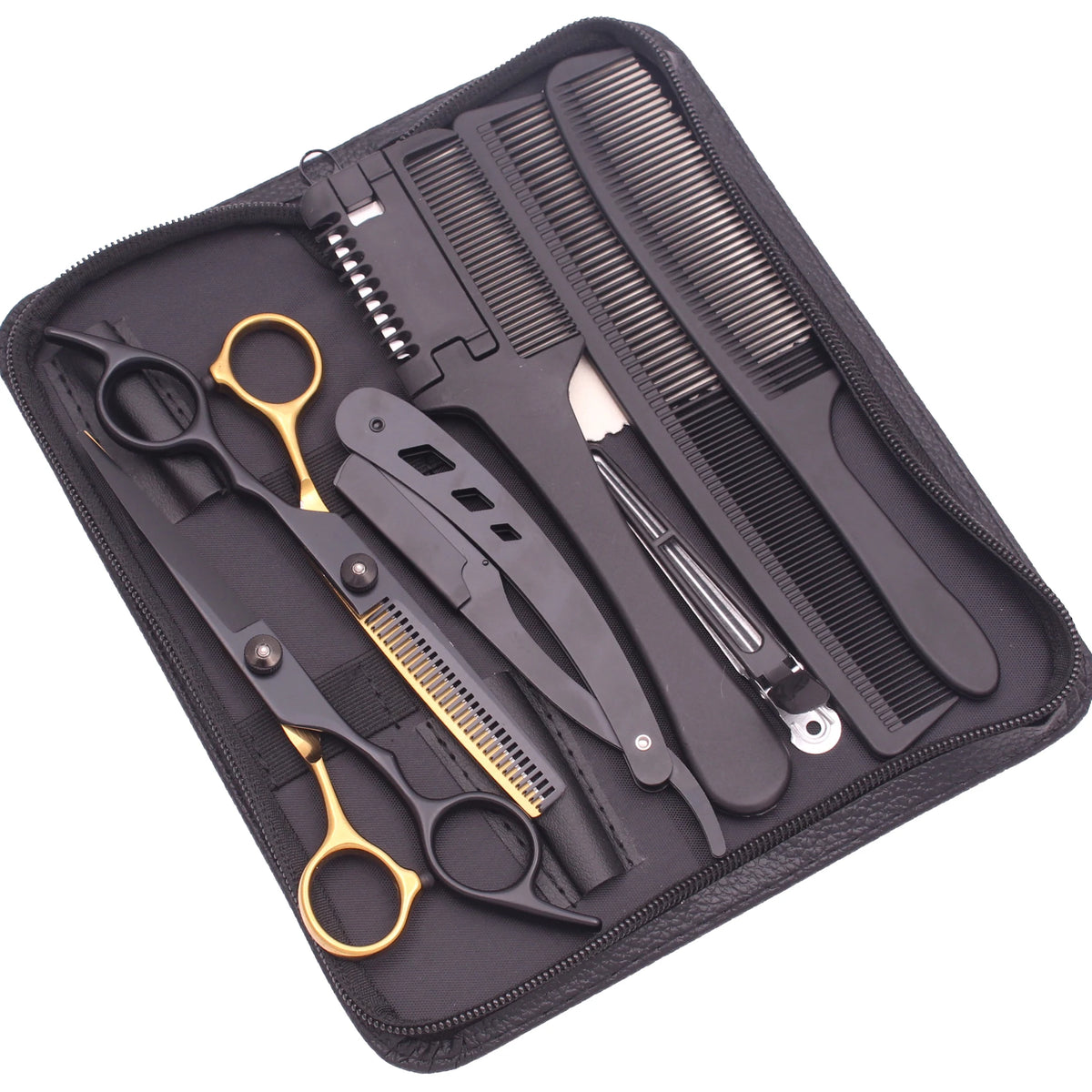 6'' Hair Scissors Professional Cutting Shears Thinning Hairdressing Razors Com Set Salon Barber & Home Japan Steel Dropshipping