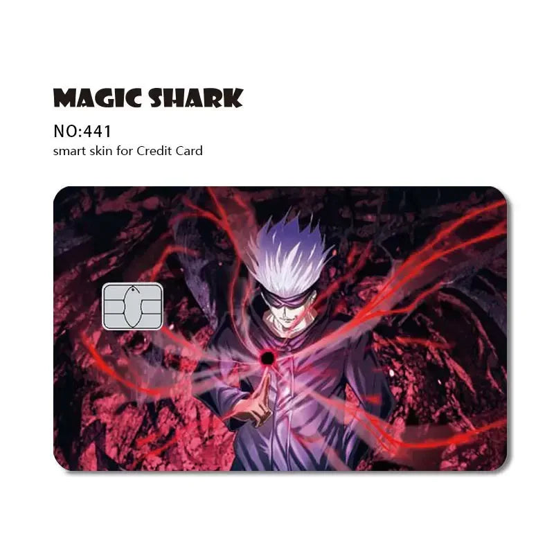 Magic Shark Kawaii Anime Tape Pig Dreamy Sticker Film Skin Cover for Debit Credit Bank Card Small Large Chip