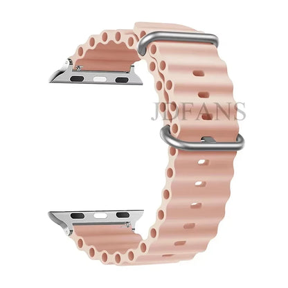 Strap For Apple watch ultra band 49mm 44mm 45mm 41mm 40mm 38mm 44 45 mm 1:1 Original Ocean belt iWatch series 9 10 8 7 se bands