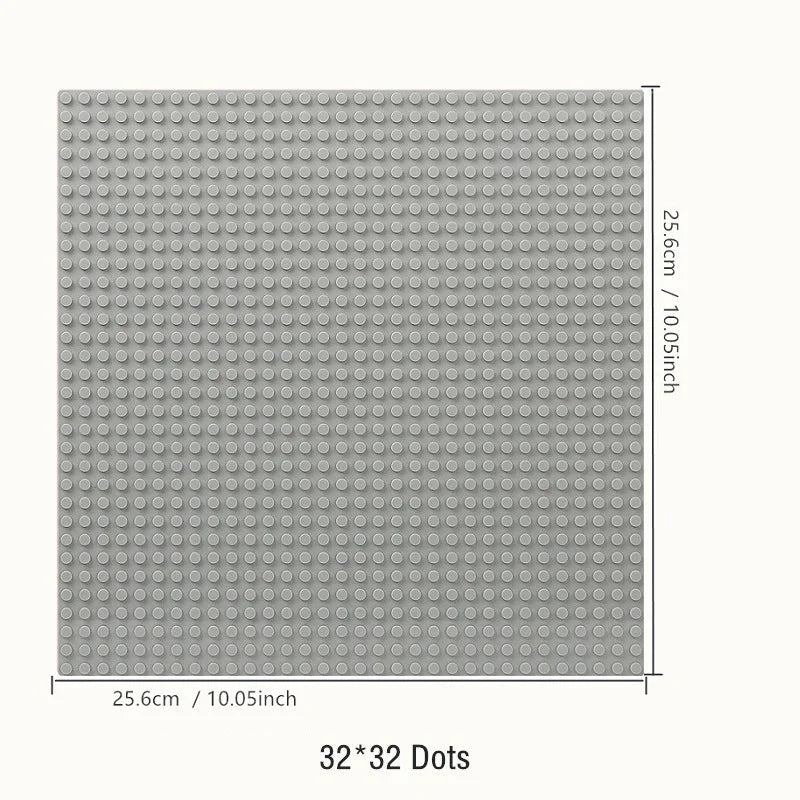 32x32x16x16 Dots Classic Base Plates MOC DIY Plastic Bricks Baseplates City Dimensions Building Blocks Figures Construction Toys
