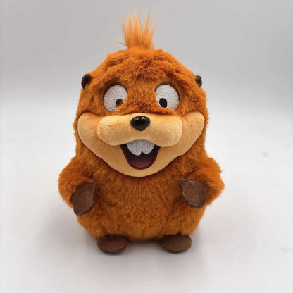 Hoppers King George Mabel Loaf Beaver Plush Toy Soft Fluffy Stuffed Animal Cute Beaver Doll For Kids Birthday Gift Home Decor