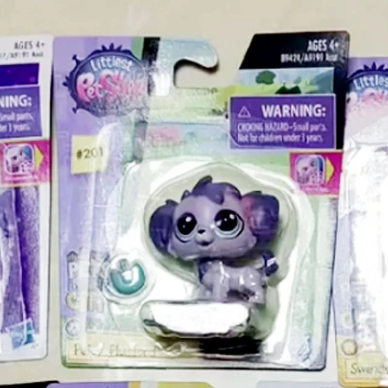 Hasbro Littlest Pet Shop Doll Toys Original Cute Animal Action Figure Mini Dolls Q Pets Toy Children Birthday Gifts Collection