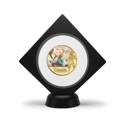 Dragon Ball Gold Plated Gold Coin Son Goku Vegeta Commemorative Coins Children Classic Anime Peripherals Collection Toy Souvenir
