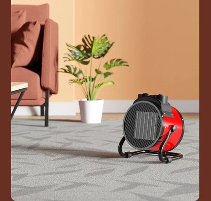 Portable 2000W Space Heater with Fan 2 Heat Settings Adjustable Thermostat Fan Mode Tip Over Overheat Protection for Indoor