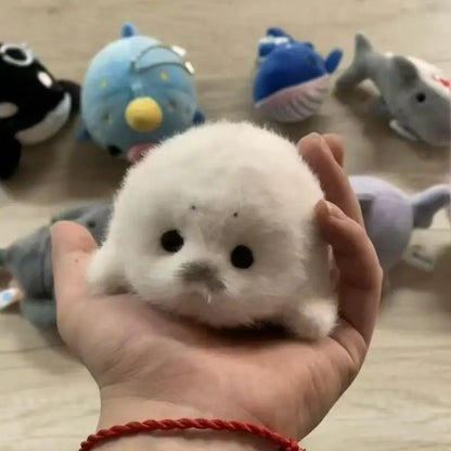Cute Baby Seal Doll Plush Toy Pendant Simulation Ocean Toy Souvenir Seal Pendant Gift Doll Bag Pendant