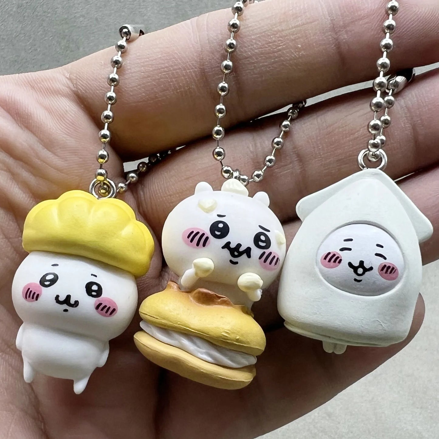 Chikawas Six Cute Pvc Dolls Keychain Bag Zipper Decorative Pendant Figure Cartoon Usagi うさぎ Hachiware ハチワレ ちいかわ Gift Collection