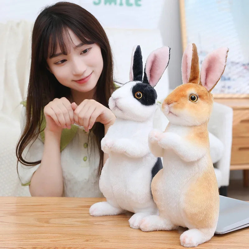 Huge Mini Simulated Animal Dog Rabbit Toys Cute Animal Soft Simulation Doll Easter Birthday Gift Kids Toy Bedroom Decor