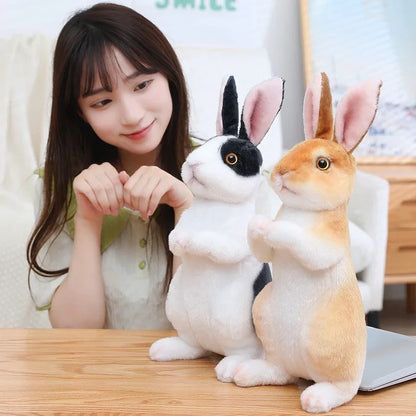 Huge Mini Simulated Animal Dog Rabbit Toys Cute Animal Soft Simulation Doll Easter Birthday Gift Kids Toy Bedroom Decor