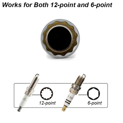 Spark Plug Socket Wrench Adapter 14mm 16mm Install Replace Repair Kit Swivel Torque Magnetic Remove Removal Gap Tool Car AUTO