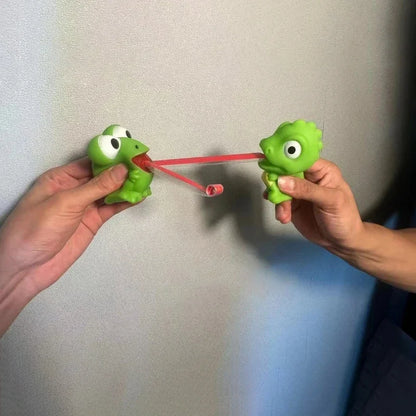 Fidget Decompression pinch toy Creative Frog Dinosaur Sticking Tongue Out Relieve Stress Children Fun Squeeze Interactive Toys