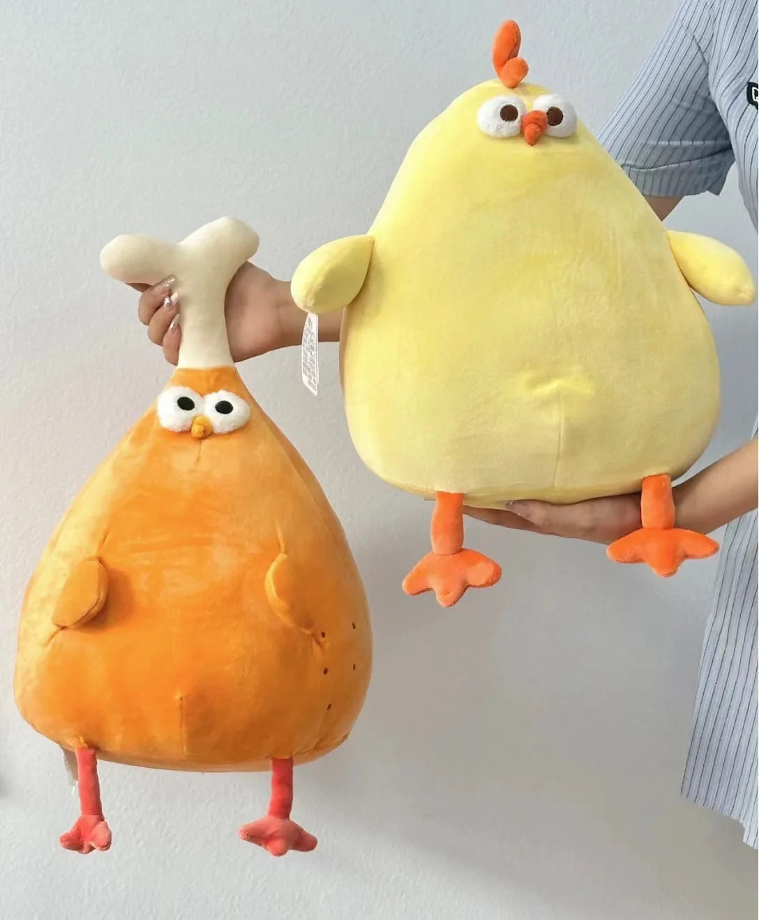 New Chicken&Leg Chicken Soft Gingerbread Chicken Dolls Decor Cartoon Simulation Fruit Animals Stuffed Toy Pillow Birthday Gifts