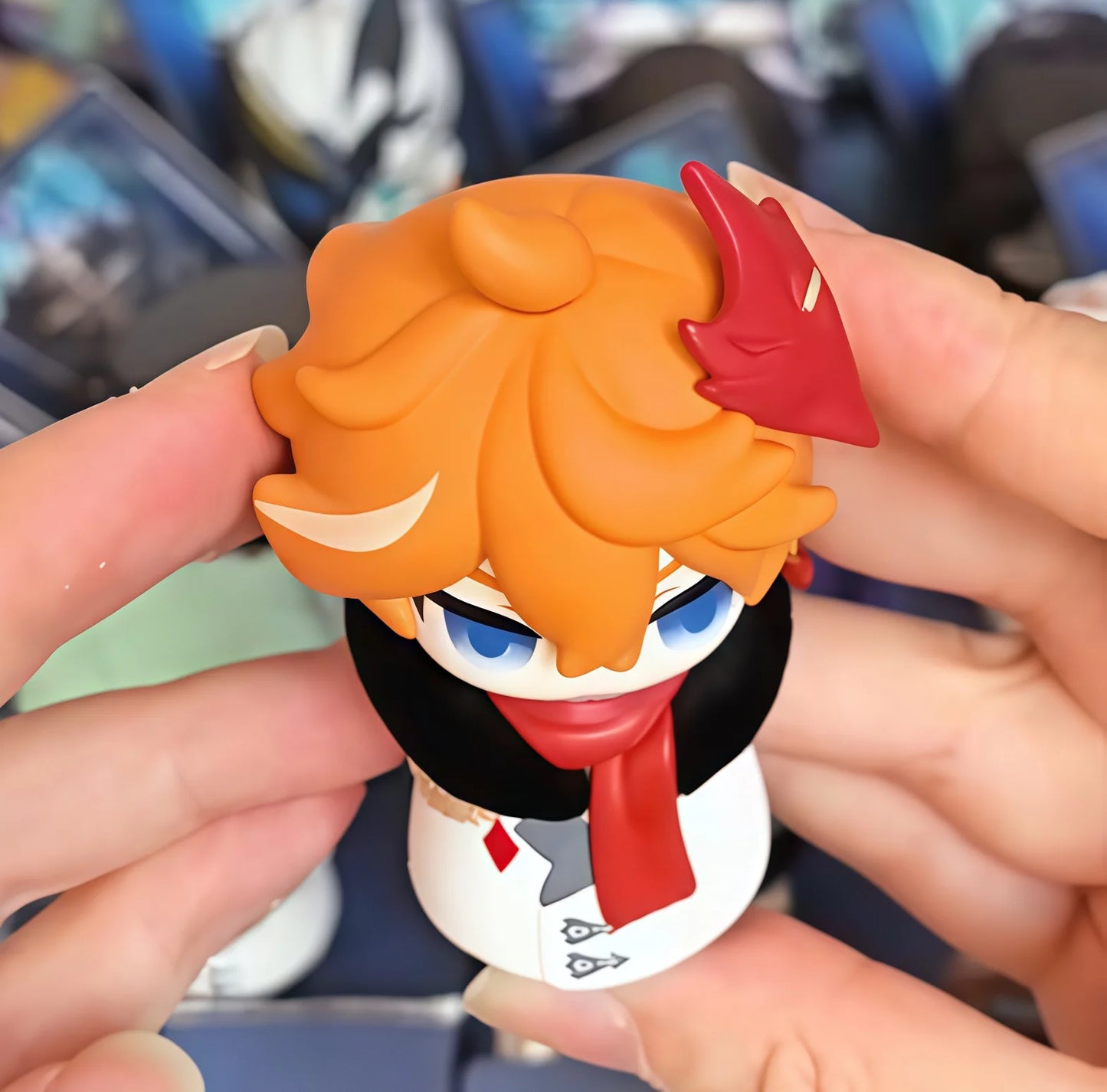 Mihoyo Genshin Impact Fatui Harbinger Q Version Series Blind Box Desktop Mini Doll Model Toys Trend Decoration Surprise Gifts
