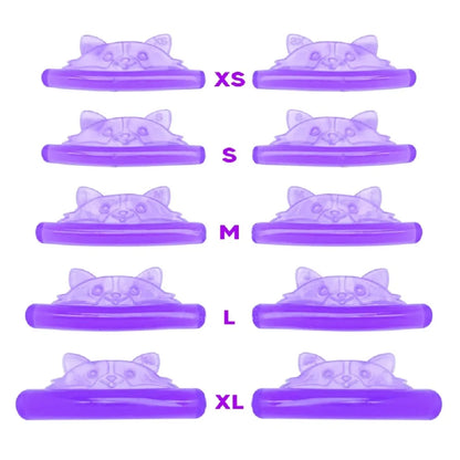 5 Pairs C Curl Silicone Eyelash Pads - Sticky 3D Lashes Lifting Rod Shield Curler Makeup Tool Accessories