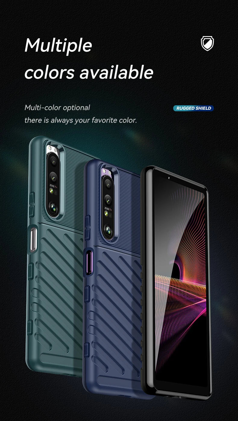 Luxury Shockproof Silicone Phone Case for Sony Xperia 1 III - Soft TPU Protective Cover