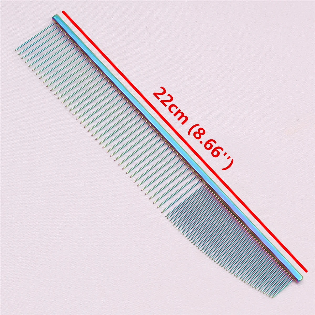 Copper Dog Grooming Combs Pet Boundary Knot Massage Tools Professional Salon Cat Hair Cleaning Crescent High Low Teeth 7816#