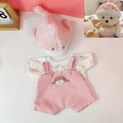 High Quality Handmade Teddy Bear Plush Toy Change Dress Cloth Girl Hug Cuddly Plushie Doll for Girlfriend Christmas Gift