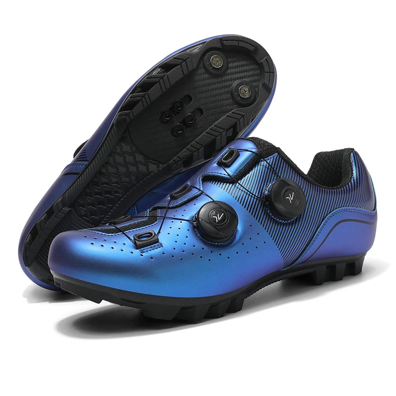 2026 MTB Cycling Sneaker Men A5 Leather Self-Locking Cleat Spd Road Bike Shoes Women Flat Trail Train Mountain Bicycle Shoes