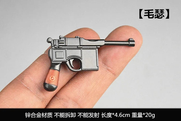 1/6 Scale Miniature Gun Plastic Rifle Set Assembly P92 M1911 98K MP5K Model Not Fired for 12" Action Figure Doll Accessories