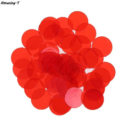 50PCS 15mm Plastic Poker Chips Casino Bingo Markers Token Family Game ToyCreative Gift Accessories