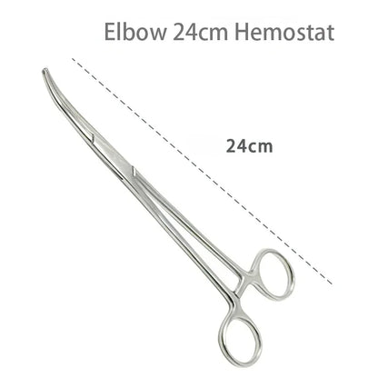1pc Stainless Steel Hemostatic Forceps Surgical Forceps Tool Hemostat Locking Clamps Forceps Fishing Pliers Curved/Straight Tip