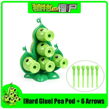 Funny Plants vs. Zombies 2 Hard Glue Peashooter Gatling Pea Shooter Sunflower Action Figure Model Dolls Shooting Toys Kids Gifts