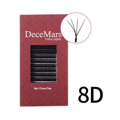 DeceMars 3DW/4DW/5DW/6DW/NEW 6DW/7DW/8DW/NEW 8DW/9DW/10DW/NEW 10DW Eyelash Extension for Makeup