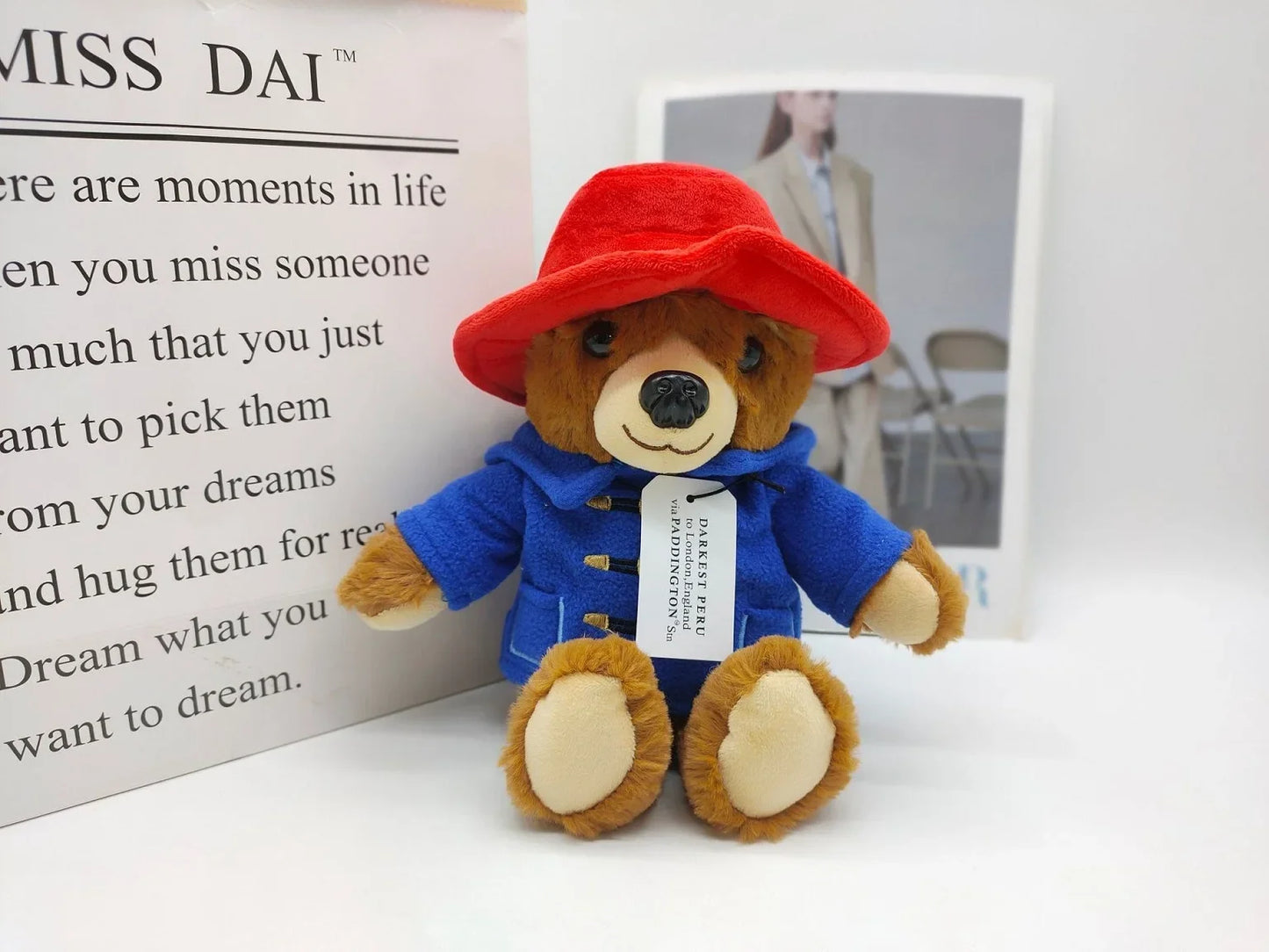 29CM Britain Paddington Bear plush dolls Kawaii Small Bear Stuffed Dolls High Quality Children Christmas Birthday Gifts