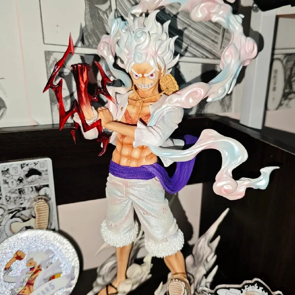 25cm Anime Figure 5 Gear Luffy One Piece Figure Nika Luffy Figure PVC Statue Collectible Model Toys Gifts
