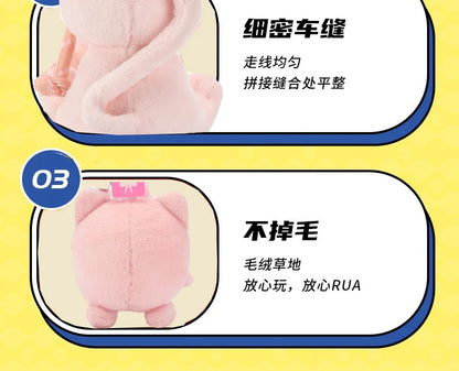 Original Anime Pokemon Kawaii Pikachu Keychain Gengar Mew Jigglypuff Mimikyu Stuffed Toy Cute Plush Keyring Doll Pendant Gift