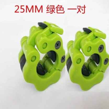 2Pcs 25/50mm Quick Release Barbell Clamps Spin Lock Barbell Collars Weight Bar Clips for Weightlifting and Strength Training