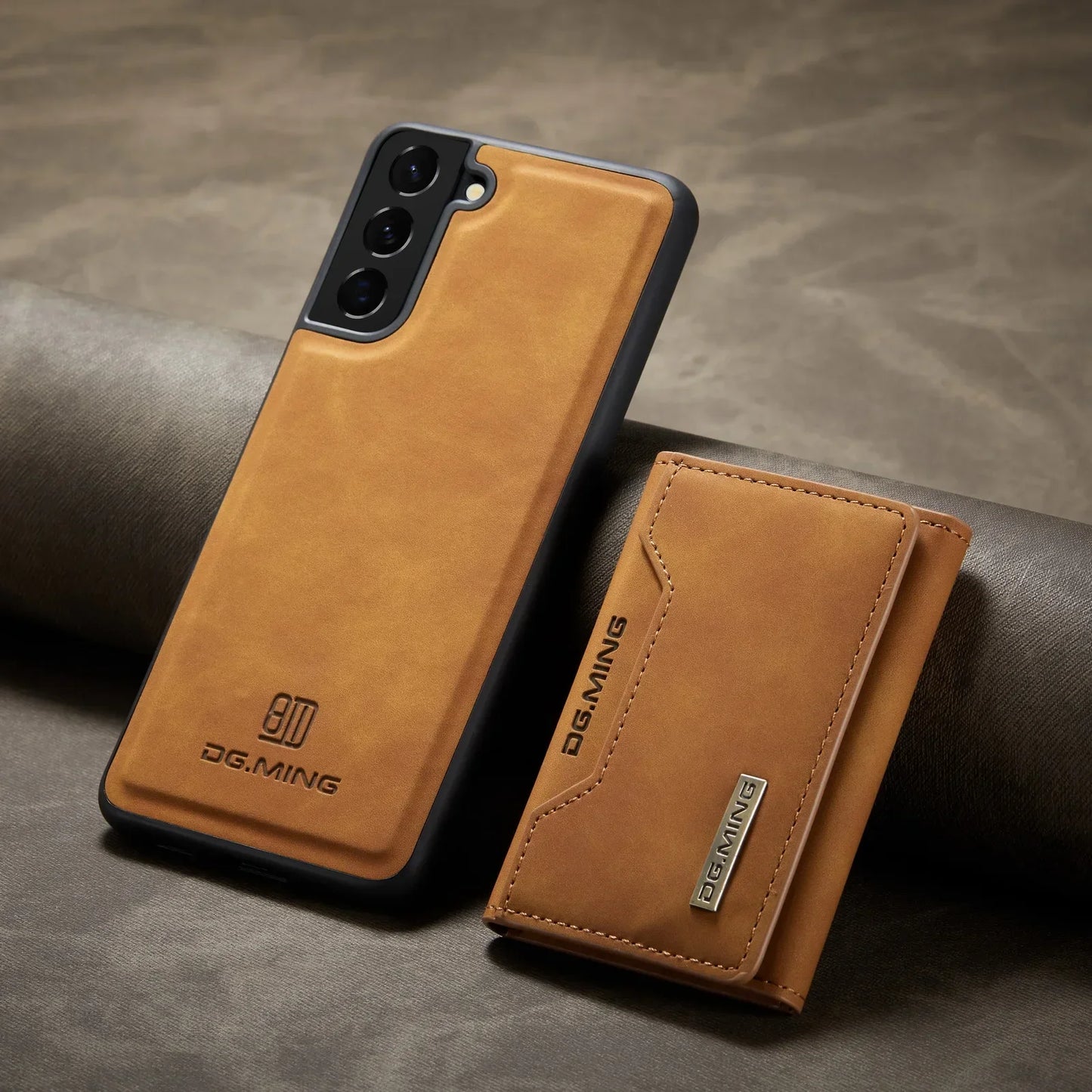 DG.MING Magnetic Detachable PU Leather Wallet Case for Samsung Galaxy S23 Ultra S22 S21 S20 FE A52 A52S A12 A54 A14 Note20 Ultra